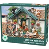 Image de Mr. Broccoli Puzzel 1000 Stukjes Volwassenen - Cats on the Roof - Legpuzzel Katten en Poezen op het Dak - FSC® - Dieren Collectie - 68 x 48 cm