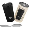 Image de IZY Drinkfles - Zwart - Inclusief donatie - Koffiebeker to go - Thermosbeker - RVS - 6 uur lang warm - 350 ml