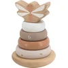 Image de Label Label - Houten Tuimelring Piramide - Nougat - FSC Hout - 6 Onderdelen - Stimuleert Motorische Ontwikkeling - Geschikt voor Kindjes vanaf 12 Maanden