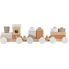 Image de Label Label - Houten Blokkentrein - Nougat - FSC Hout - 14 Delen - Stimuleert Creatief Spelen - Geschikt voor Kindjes vanaf 18 Maanden
