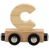 Image de Tryco Houten Naturel Lettertrein Letter C - Letterwagon voor Woorden en Naamtreinen - Stimuleert Creativiteit en Motoriek - Vanaf 3 Jaar