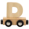 Image de Tryco Houten Naturel Lettertrein Letter D - Letterwagon voor Woorden en Naamtreinen - Stimuleert Creativiteit en Motoriek - Vanaf 3 Jaar