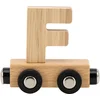 Image de Tryco Houten Naturel Lettertrein Letter F - Letterwagon voor Woorden en Naamtreinen - Stimuleert Creativiteit en Motoriek - Vanaf 3 Jaar