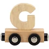 Image de Tryco Houten Naturel Lettertrein Letter G - Letterwagon voor Woorden en Naamtreinen - Stimuleert Creativiteit en Motoriek - Vanaf 3 Jaar