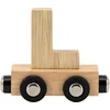 Image de Tryco Houten Naturel Lettertrein Letter L - Letterwagon voor Woorden en Naamtreinen - Stimuleert Creativiteit en Motoriek - Vanaf 3 Jaar