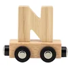 Image de Tryco Houten Naturel Lettertrein Letter N - Letterwagon voor Woorden en Naamtreinen - Stimuleert Creativiteit en Motoriek - Vanaf 3 Jaar
