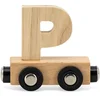 Image de Tryco Houten Naturel Lettertrein Letter P - Letterwagon voor Woorden en Naamtreinen - Stimuleert Creativiteit en Motoriek - Vanaf 3 Jaar