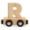 Image de Tryco Houten Naturel Lettertrein Letter R - Letterwagon voor Woorden en Naamtreinen - Stimuleert Creativiteit en Motoriek - Vanaf 3 Jaar