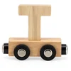 Image de Tryco Houten Naturel Lettertrein Letter T - Letterwagon voor Woorden en Naamtreinen - Stimuleert Creativiteit en Motoriek - Vanaf 3 Jaar