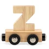 Image de Tryco Houten Naturel Lettertrein Letter Z - Letterwagon voor Woorden en Naamtreinen - Stimuleert Creativiteit en Motoriek - Vanaf 3 Jaar