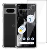Image de Geschikt voor Google Pixel 7a Hoesje + Screenprotector   Gehard Glas Cover + Shock Proof Case   Transparant