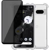 Image de Hoesje geschikt voor Google Pixel 7 Pro + Privé Screenprotector   Privacy Tempered Glass - Case Transparant