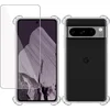 Image de Hoesje geschikt voor Google Pixel 8 Pro + Screenprotector   Tempered Glass - Extreme Shock Case Transparant
