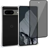 Image de Geschikt voor Google Pixel 8 Pro Hoesje + Privacy Screenprotector   Privé - Gehard Glas Cover