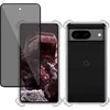 Image de Hoesje geschikt voor Google Pixel 8 + Privé Screenprotector   Privacy Tempered Glass - Case Transparant