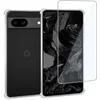 Image de Geschikt voor Google Pixel 8a - Hoesje + Screenprotector   Gehard Glas Cover + Shock Proof Case - Transparant