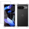 Image de Hoesje + Screenprotector geschikt voor Google Pixel 9 / 9 Pro   Tempered Glass - Extreme Shock Case Transparant
