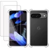Image de Hoesje + 2x Screenprotector geschikt voor Google Pixel 9 / 9 Pro   Tempered Glass - Extreme Shock Case Transparant