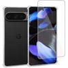 Image de Geschikt voor Google Pixel 9 Pro XL - Hoesje + Screenprotector   Gehard Glas Cover + Shock Proof Case - Transparant