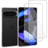 Image de Geschikt voor Google Pixel 9 Pro XL - Hoesje + 2x Screenprotector   Gehard Glas Cover + Shock Proof Case   Transparant
