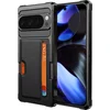 Image de Geschikt voor Google Pixel 9 / 9 Pro Hoesje - Pasjes houder Hoesje   Heavy Duty Case - Magnetisch Portemonnee Cover - Zwart