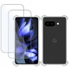 Image de TechNow Hoesje + 2x Screenprotector geschikt voor Google Pixel 9a   Tempered Glass - Extreme Shock Case Transparant