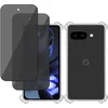 Image de TechNow Hoesje + 2x Privé Screenprotector geschikt voor Google Pixel 9a   Privacy Tempered Glass - Case Transparant