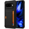 Image de Pasjes houder Hoesje geschikt voor Google Pixel 9a - Kaarthouder - Heavy Duty Case - Magnetisch Portemonnee Hoesje Cover - Zwart
