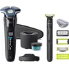 Image de Philips Series 7000 S7886/78   Elektrisch Scheerapparaat voor Mannen   Nat & Droog   360° Flexibel Scheerhoofd   SkinIQ   Draadloos   Zelfslijpende Messen   Precisietrimmer + OneBlade Trimmer Apparaat   Reinigingsstation   Spoelbaar