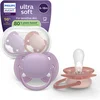 Image de Philips Avent Ultra Soft   Superzachte siliconen fopspeen (6-18 mnd)   Voor gevoelige huid   2 stuks - SCF091/43