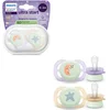Image de Philips Avent Ultra Start Night   Glow-in-the-dark siliconen fopspeen   0-2 mnd   2 stuks - SCF075/17