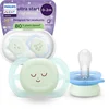 Image de Philips Avent Ultra Start Night   Glow-in-the-dark siliconen fopspeen   0-2 mnd   2 stuks - SCF075/18