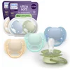Image de Philips Avent Ultra Soft   Superzachte siliconen fopspeen (0-6 mnd)   Voor gevoelige huid   4 stuks - SCF091/50