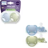 Image de Philips Avent Ultra Soft   Superzachte siliconen fopspeen (0-6 mnd)   Voor gevoelige huid   2 stuks - SCF091/37