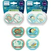 Image de Philips Avent Ultra Air Day & Night   Fopspeenset met dag- en nachtversie   4 stuks   6-18 mnd - SCF087/27