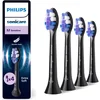 Image de Philips Sonicare Optimal Sensitive   Opzetborstels voor Elektrische Tandenborstel   Zwart   Verpakking van 4 - HX6054/88