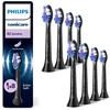 Image de Philips Sonicare Optimal Sensitive   Opzetborstels voor Elektrische Tandenborstel   Zwart   Verpakking van 8 - HX6058/88