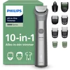 Image de Philips Series 5000 Multigroom - Baardtrimmer - 10 in 1 - Neushaartrimmer - Intimate trimmer - Face&Hair&Body - Scheersensor - Opbergzakje - Staal - MG5931/15