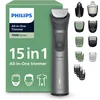 Image de Philips Series 7000 Multigroom - Baardtrimmer - 15 in 1 - Neushaartrimmer - Precisietrimmer - Lichaamstrimmer - Wenkbrauwtrimmer - Face&Hair&Body - Scheersensor - Opbergzakje - Staal - MG7921/15