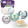 Image de Philips Avent Ultra Soft Nighttime - 6 tot 18 maanden - Glow-in-the-dark fopspeen - 4pack - SCF094/08