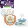 Image de Philips Avent Ultra Soft Nighttime   18+ maanden - Glow-in-the-dark fopspeen - SCF094/06
