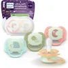 Image de Philips Avent Ultra Soft Nighttime - 0 tot 6 maanden - Glow-in-the-dark fopspeen - 4pack- SCF094/07