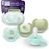 Image de Philips Avent Ultra Soft Nighttime - 0 tot 6 maanden - Glow-in-the-dark fopspeen - 4pack -SCF094/09