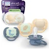 Image de Philips Avent Ultra Soft Nighttime   6 tot 18 maanden - Glow-in-the-dark fopspeen - 4pack -SCF094/10