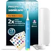 Image de Philips Sonicare For Kids Smart Elektrische Tandenborstel   Met Interactieve Poetsapp, Voor Kinderen vanaf 3 Jaar, 2 Poetsstanden, 2 Opzetborstels, Reisetui , Blauw HX6600/42