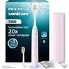Image de Philips Sonicare 7500 Series Elektrische Tandenborstel - Poetsdruksensor, 12 Poetsinstellingen, Gezonder Tandvlees, Sonicare App & Oplaadreisetui - Roze (Pink) - HX7422/06