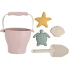 Image de Baby's Only Baby beach set - Strandspeelgoed - Zandspeelgoed - Oud Roze - 5-delig - Siliconen speelgoed