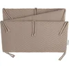 Image de Baby's Only Gebreide bedbumper Grace - Bedomrander - Bedomranding baby met visgraatpatroon - Boxbumper - Parkomrander uit katoen en acryl - Beige - 180x30 cm