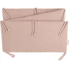 Image de Baby's Only Gebreide bedbumper Grace - Bedomrander - Bedomranding baby met visgraatpatroon - Boxbumper - Parkomrander uit katoen en acryl - Blush - 180x30 cm