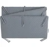 Image de Baby's Only Gebreide bedbumper Grace - Bedomrander - Bedomranding baby met visgraatpatroon - Boxbumper - Parkomrander uit katoen en acryl - Nordic Blue - 180x30 cm